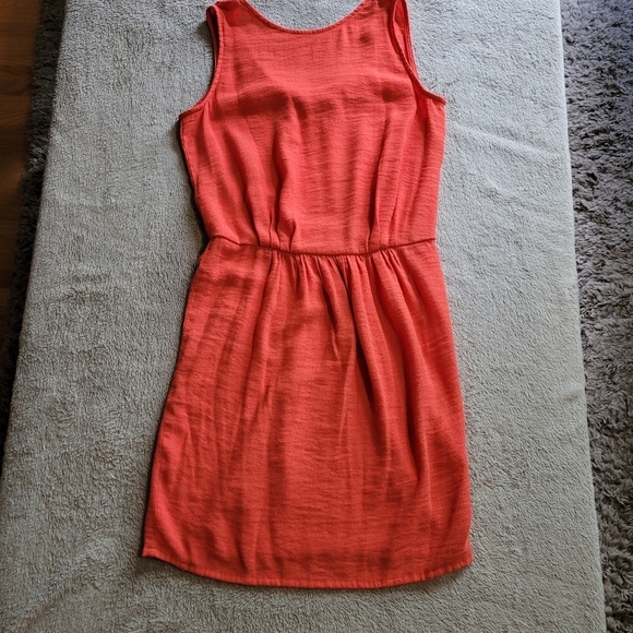 Sessun orange sleeveless midi dress size medium - Picture 3 of 11